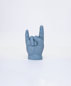 Baby Candle Hand You Rock Grå