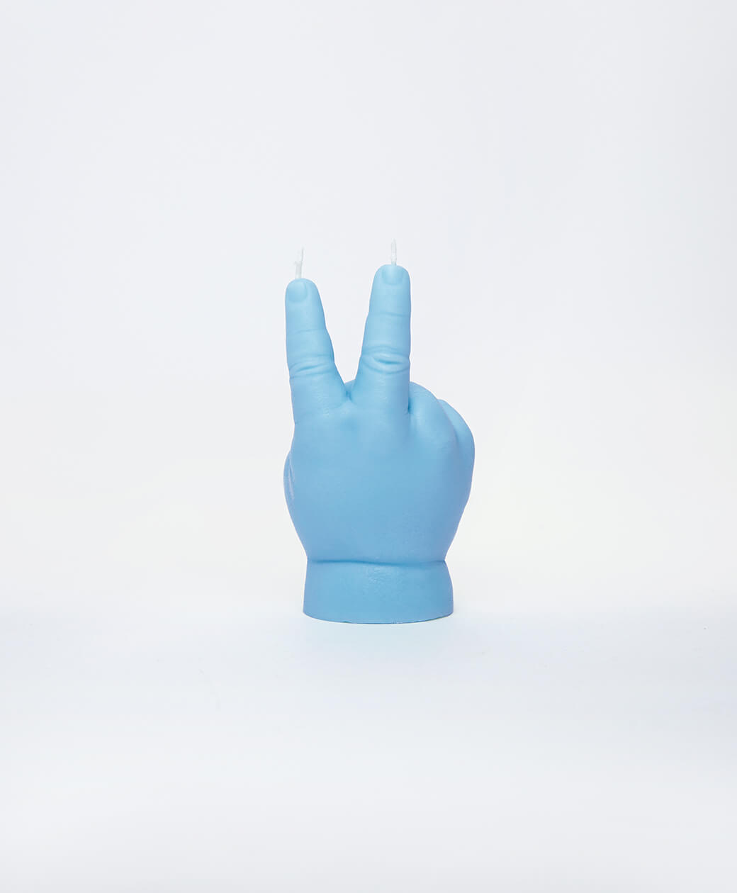 Baby Candle Hand Peace Ljusblå - 2