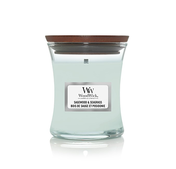 Woodwick Sagewood &amp; Seagrass Mini