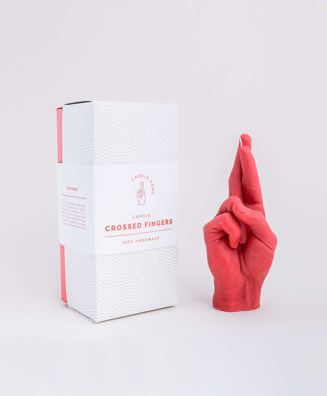 Candlehand Crossed Fingers Red 