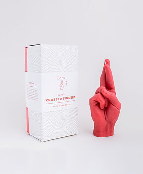 Candlehand Crossed Fingers Red 