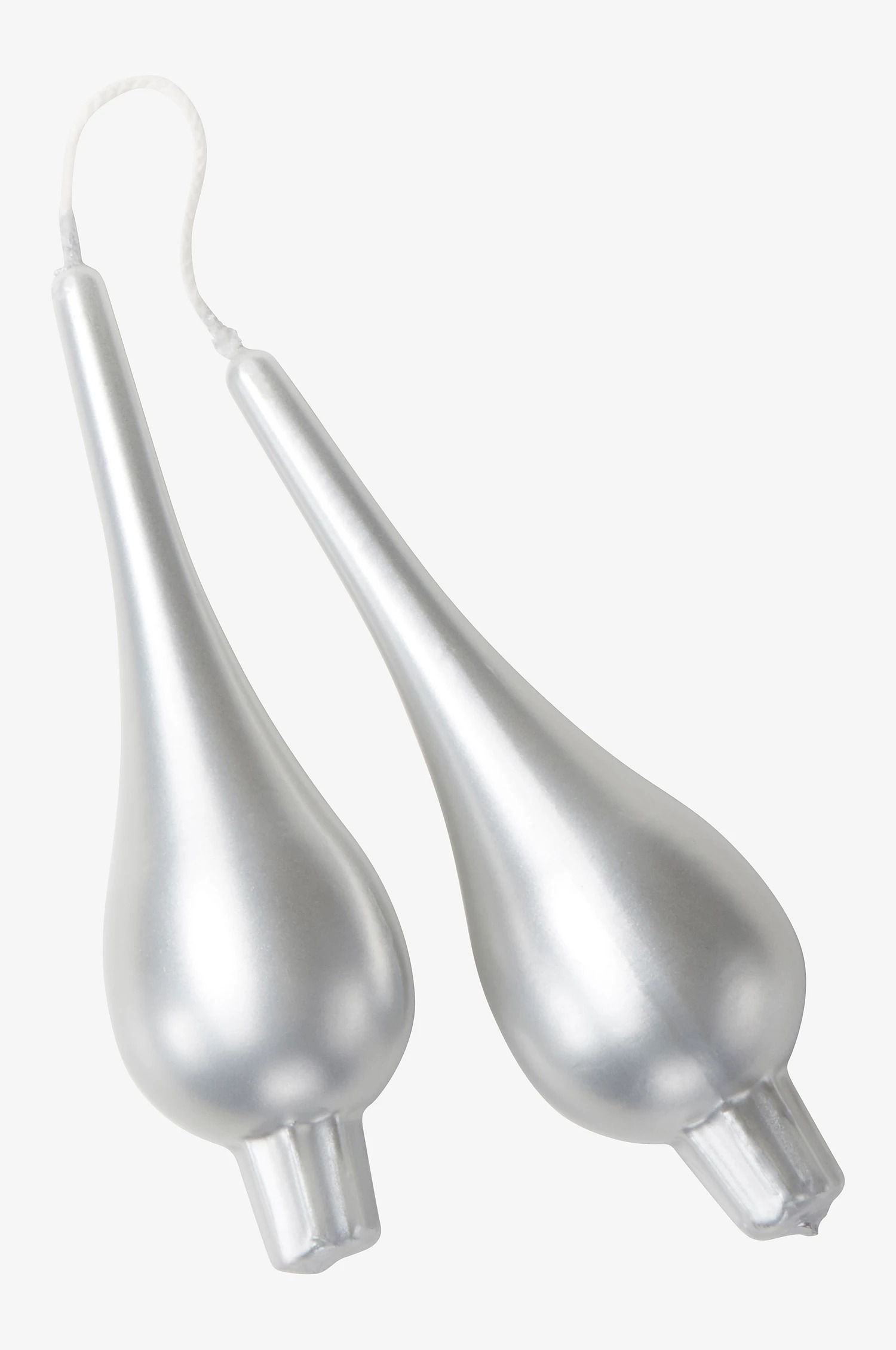 Droppljus Silver Metallic