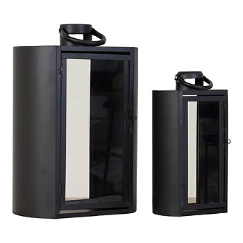 Candle lantern Tolosa Black Small