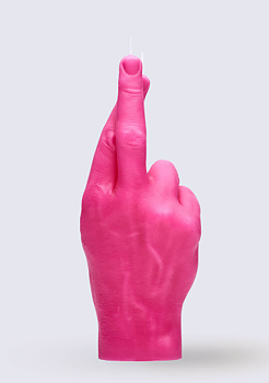 Candlehand Crossed Fingers Pink