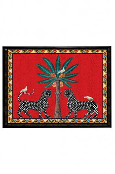 Ortigia Bricka Mosaico Red Large 