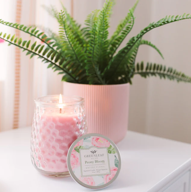 Greenleaf Peony Bloom Scented Candle - 2
