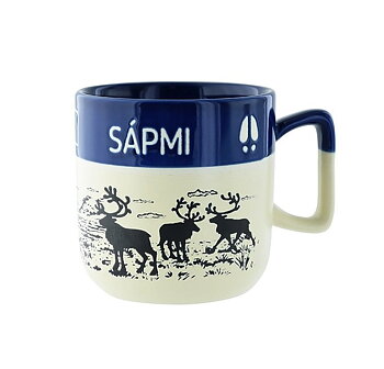 Mugg Sápmi blå/beige