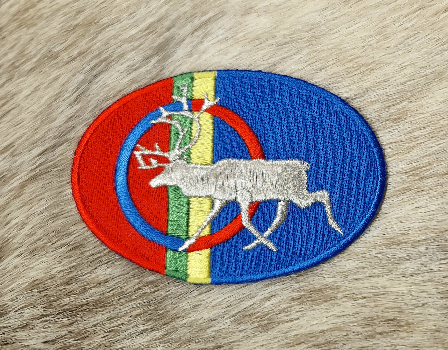 Tygmärke sameflagga oval