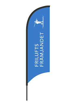 Beachflagga Friluftsfrämjandet - Blå