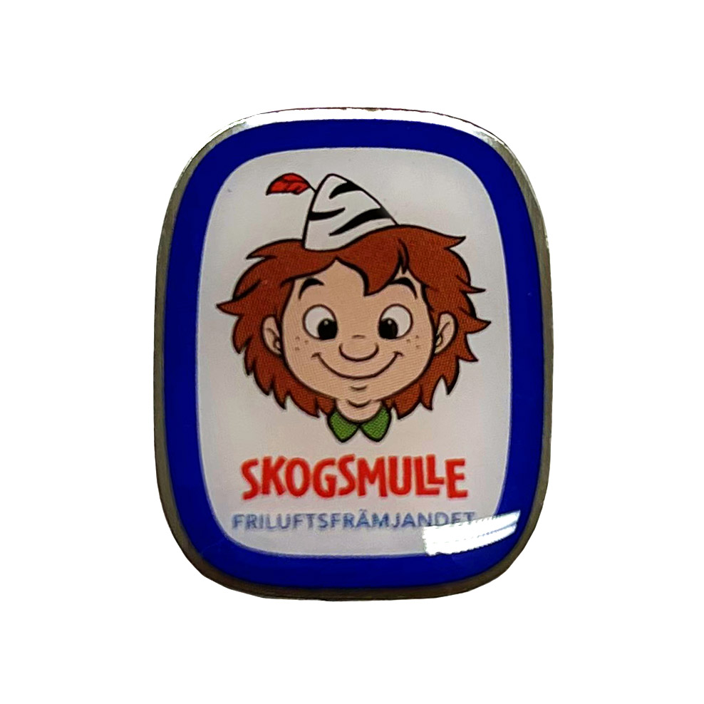 Terminsmärke Skogsmulle blå