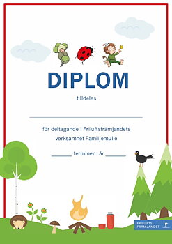 Diplom Familjemulle 20-pack röd