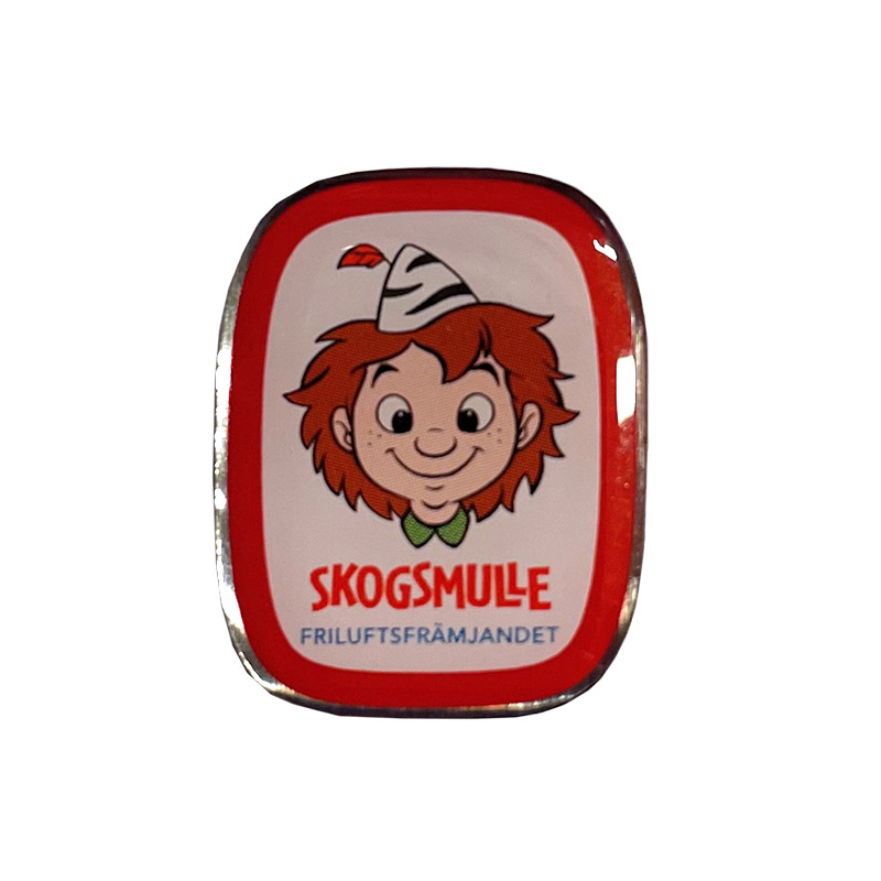 Terminsmärke Skogsmulle röd