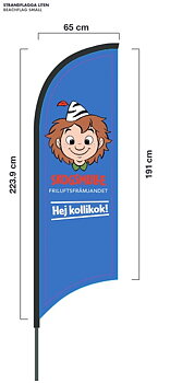 Beachflagga Skogsmulle Friluftsfrämjandet