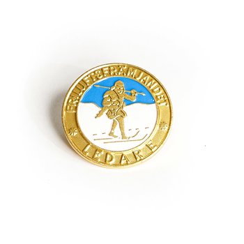 Ledarmärke metall