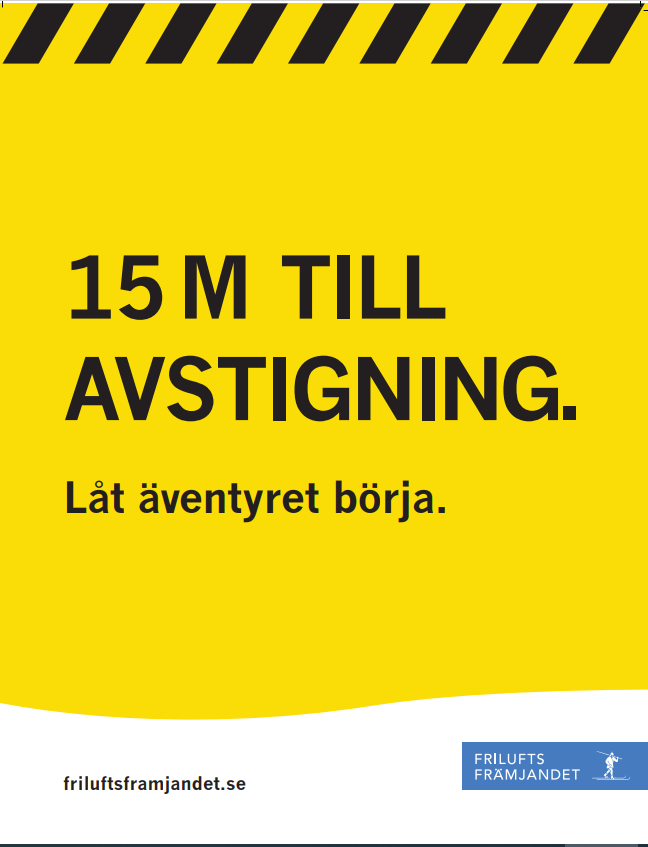  Skyltar varning skidanläggning 40 x 30