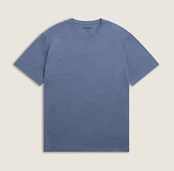 Merino Light Tee Granite Blue Dam FF