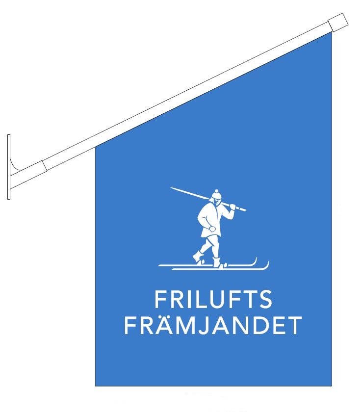 Fasadflagga Friluftsfrämjandet