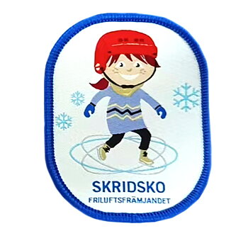 Tygmärke Skinna barnskridsko