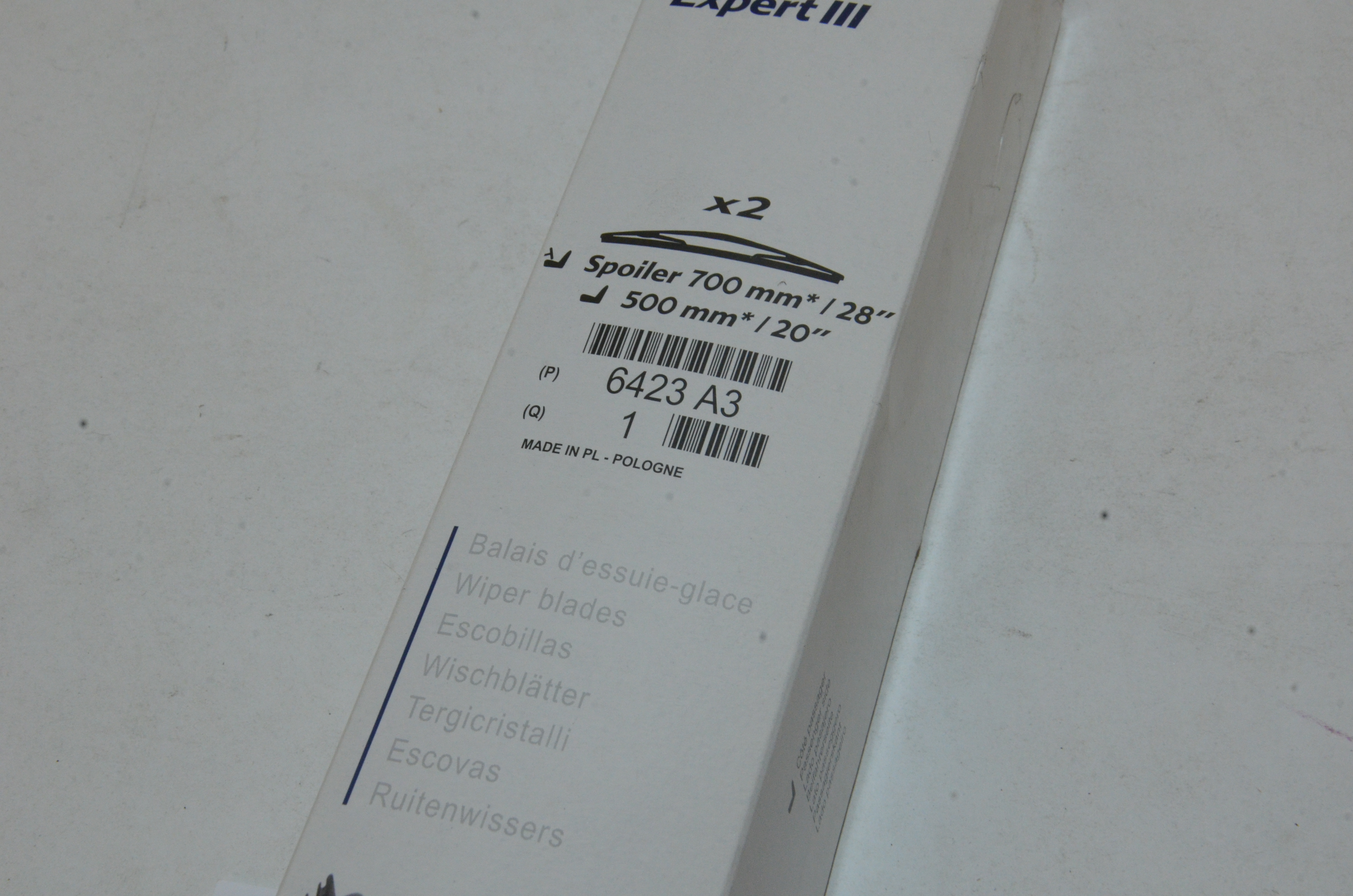 Peugeot Expert III Torkarblad Sats 700mm +500mm