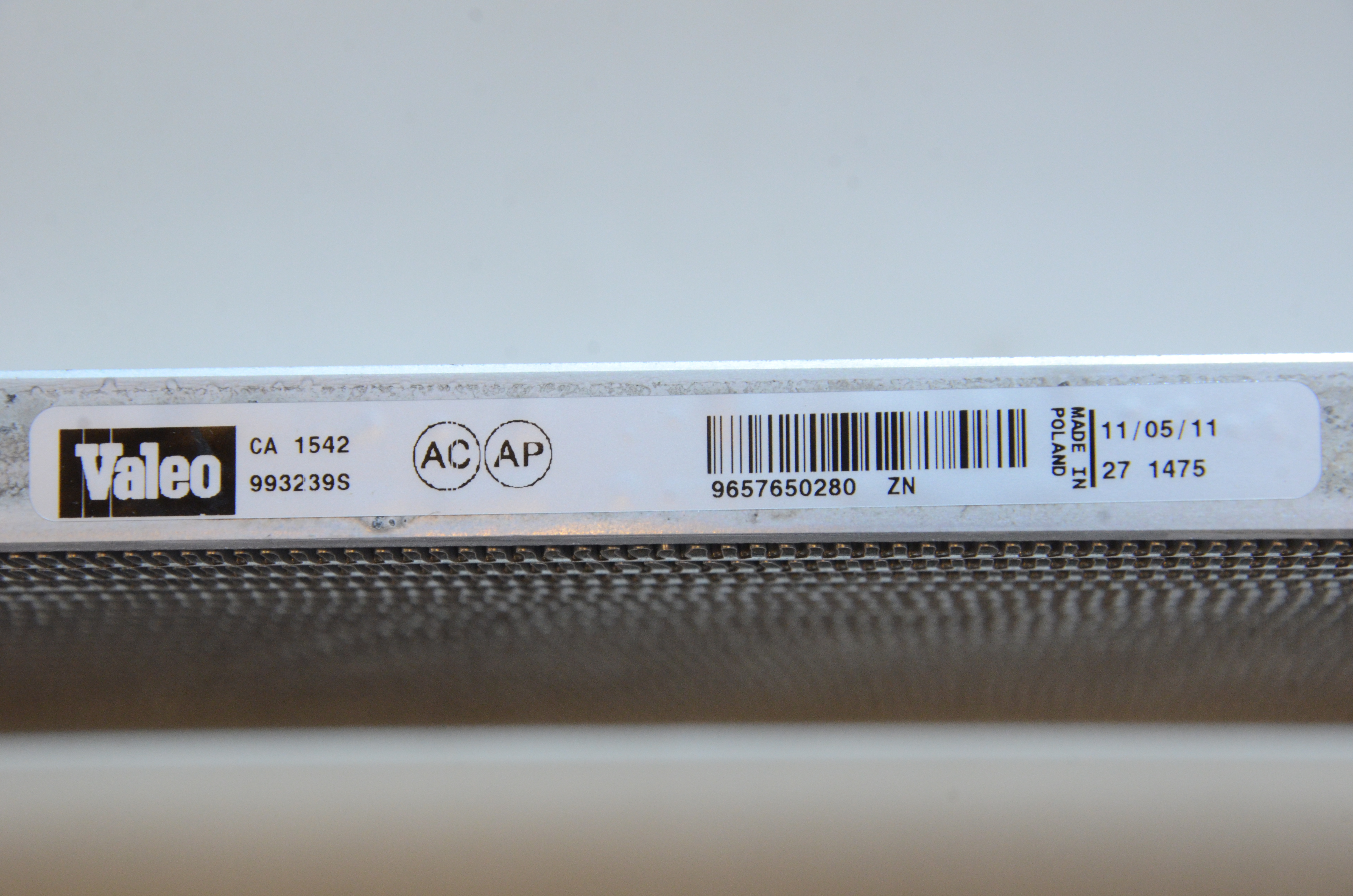 Kondensor, klimatanläggning Valeo 6455FX  - 3