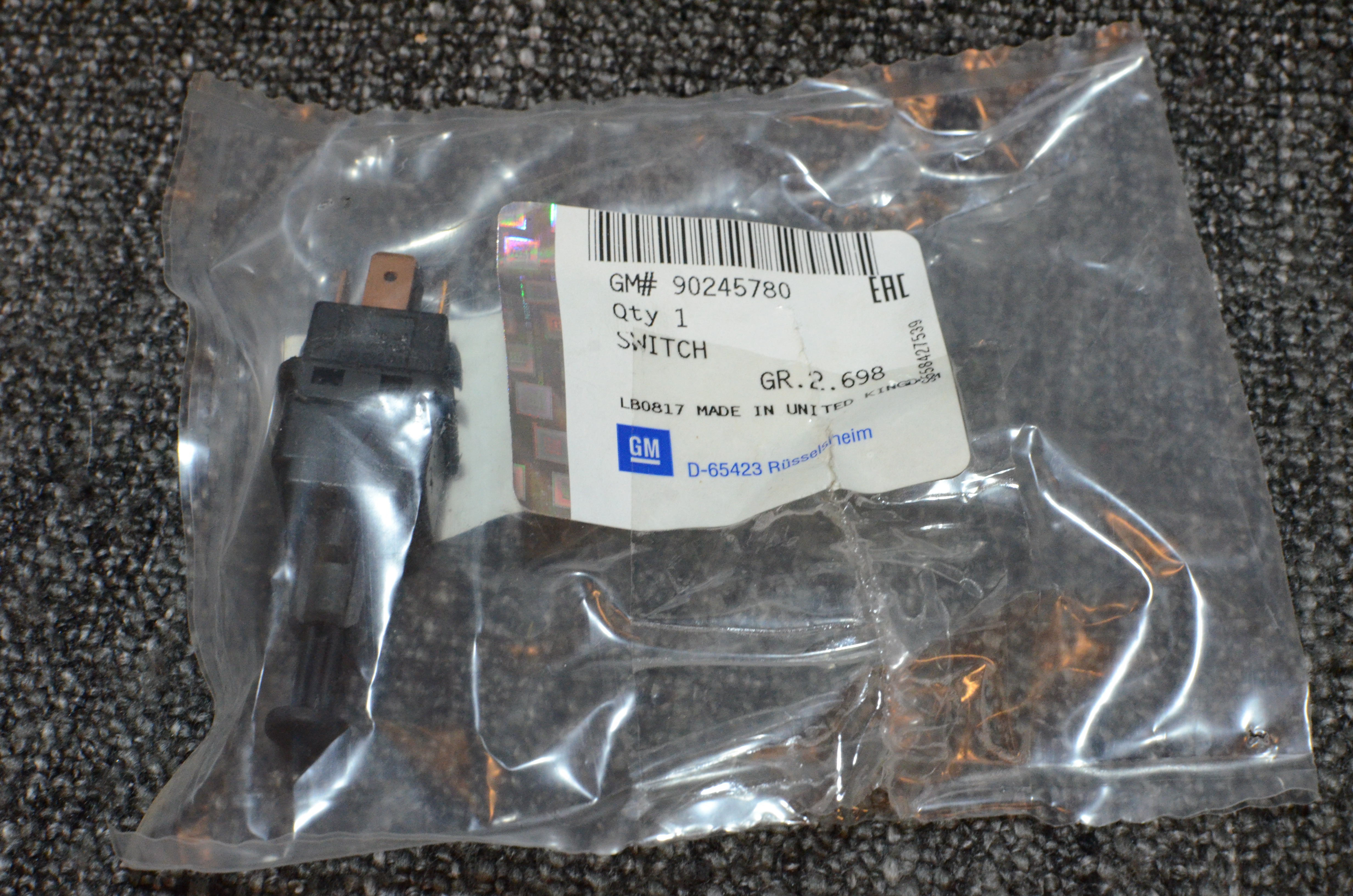 Strömställare Broms
