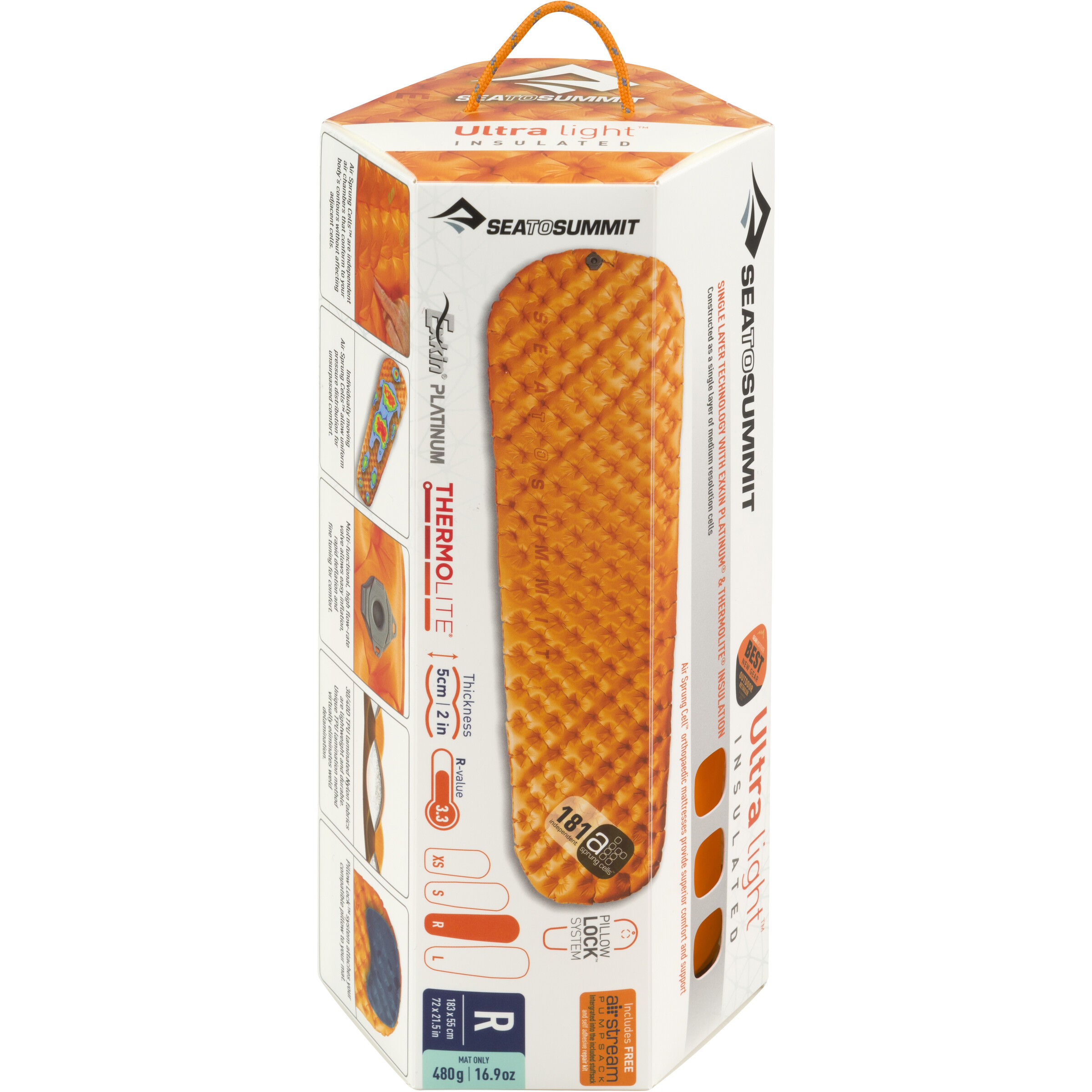 SEA TO SUMMIT Ultralight Insulated Air Mat Regular R-värde 3,1 - 4