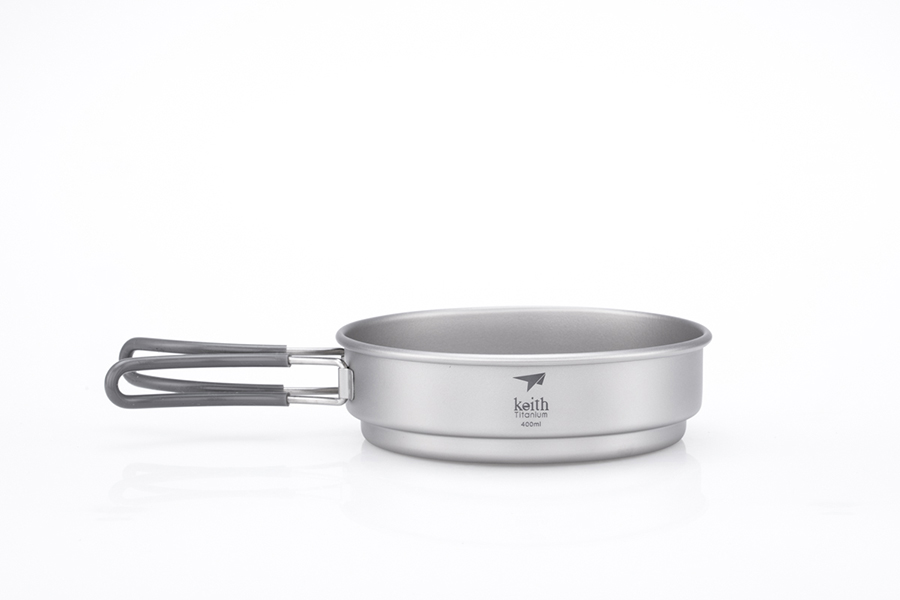 2-Piece Titanium pot and Pan Cook Set   800 + 400ml - 6