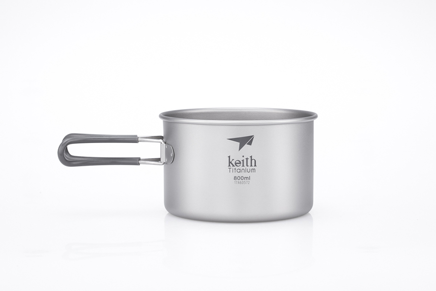 2-Piece Titanium pot and Pan Cook Set   800 + 400ml - 4