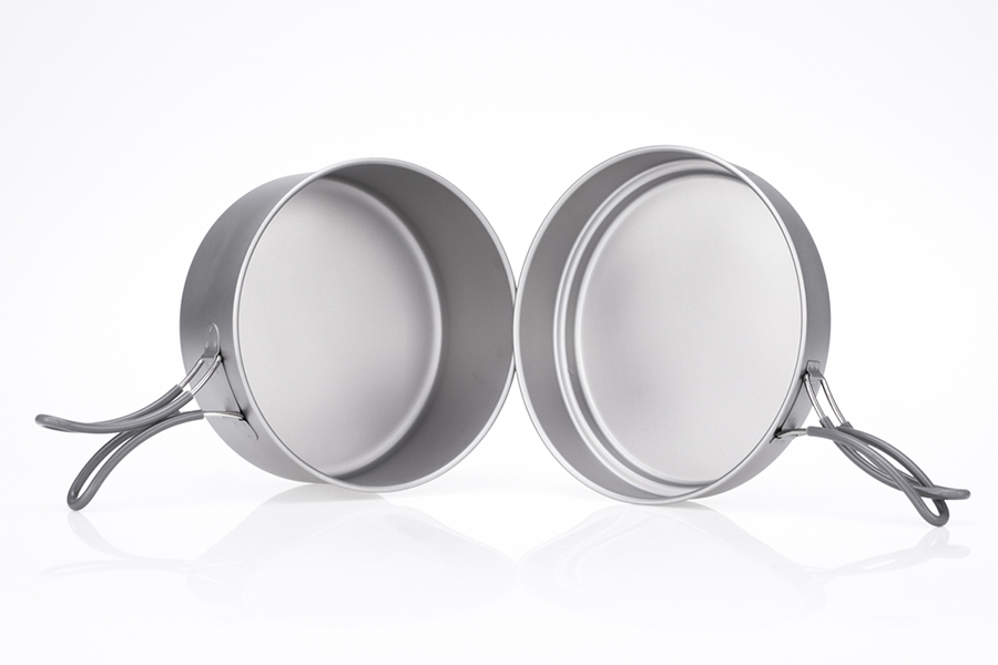 2-Piece Titanium pot and Pan Cook Set   - 8