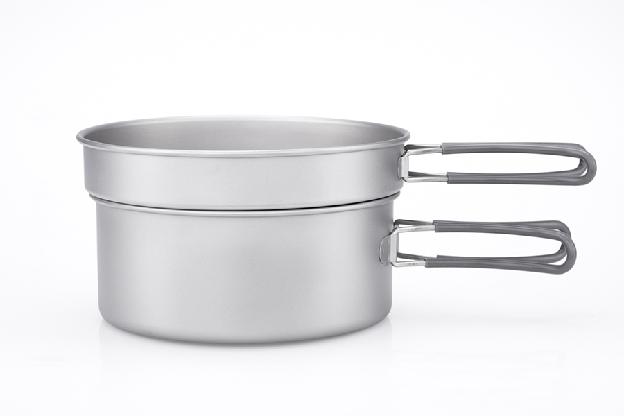 2-Piece Titanium pot and Pan Cook Set   - 4