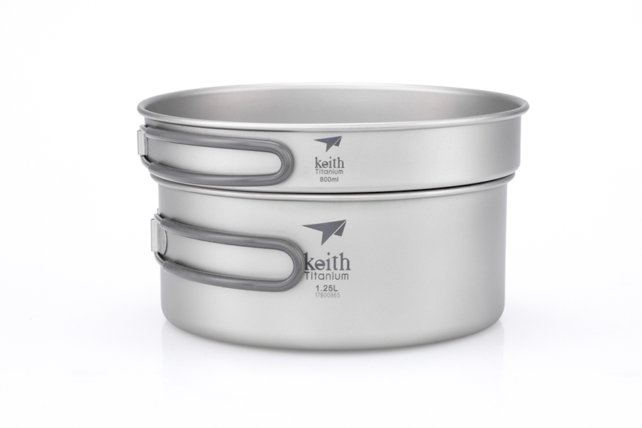 2-Piece Titanium pot and Pan Cook Set  