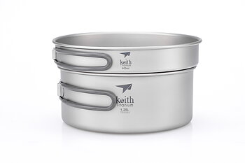 2-Piece Titanium pot and Pan Cook Set  