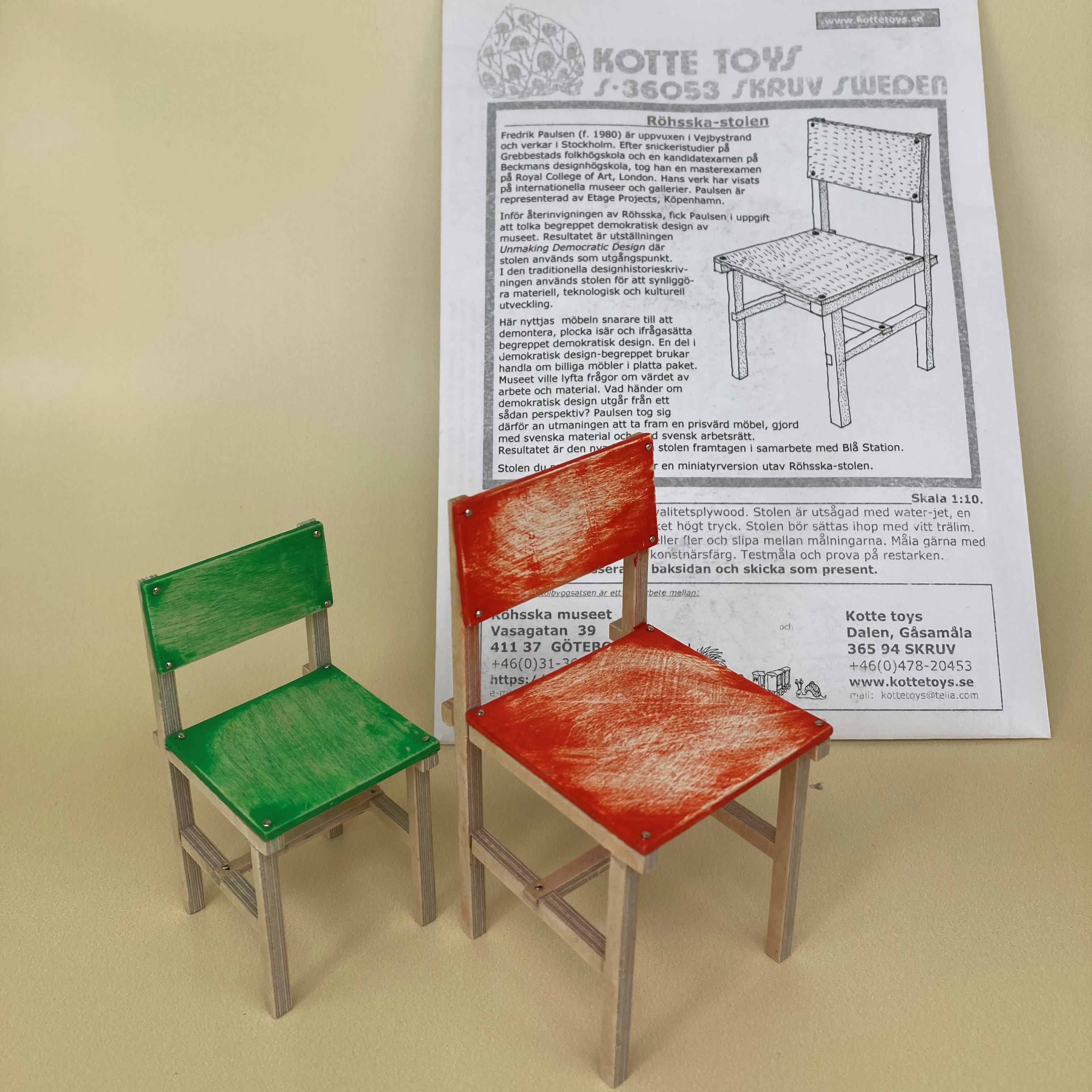 Kottetoys Röhsska-stolen 1:7,5