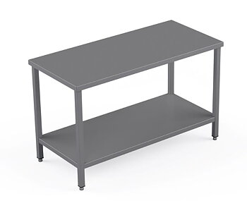 Rostfri arbetsbänk med en hylla  Bredd: 1800 x Djup: 600 x tjocklek 40 (mm)