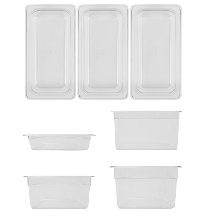 Kantin GN 1/3 transparent polykarbonat Exxent