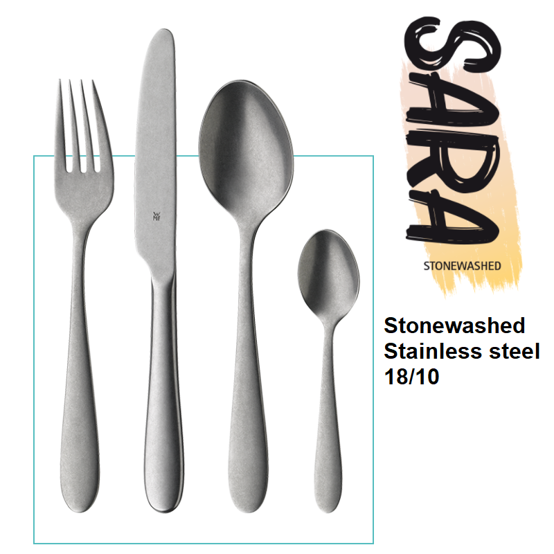 Bestick Sara Stonewashed Cromargan WMF Professional The New Easy