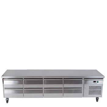 Grillkylbänk 2230x700x650 mm med 8st draglådor GN