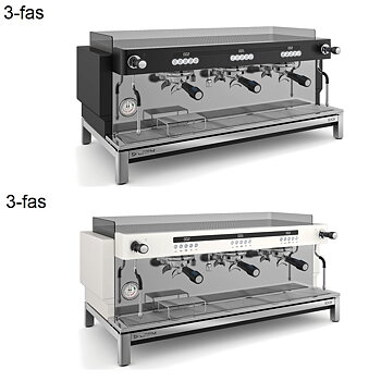  Espressomaskin EX3 MAXI 3GR 1B DISPLAY TA 3-fas Crem