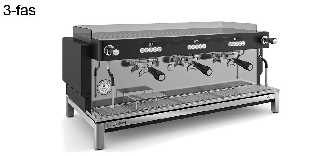  Espressomaskin EX3 MAXI 3GR 1B DISPLAY TA 3-fas Crem - 2