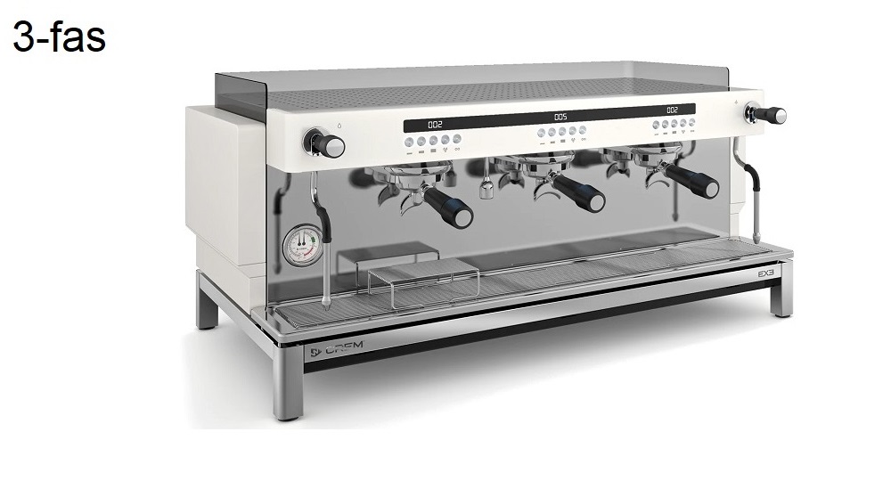 Espressomaskin EX3 MAXI 3GR 1B DISPLAY TA 3-fas Crem - 3