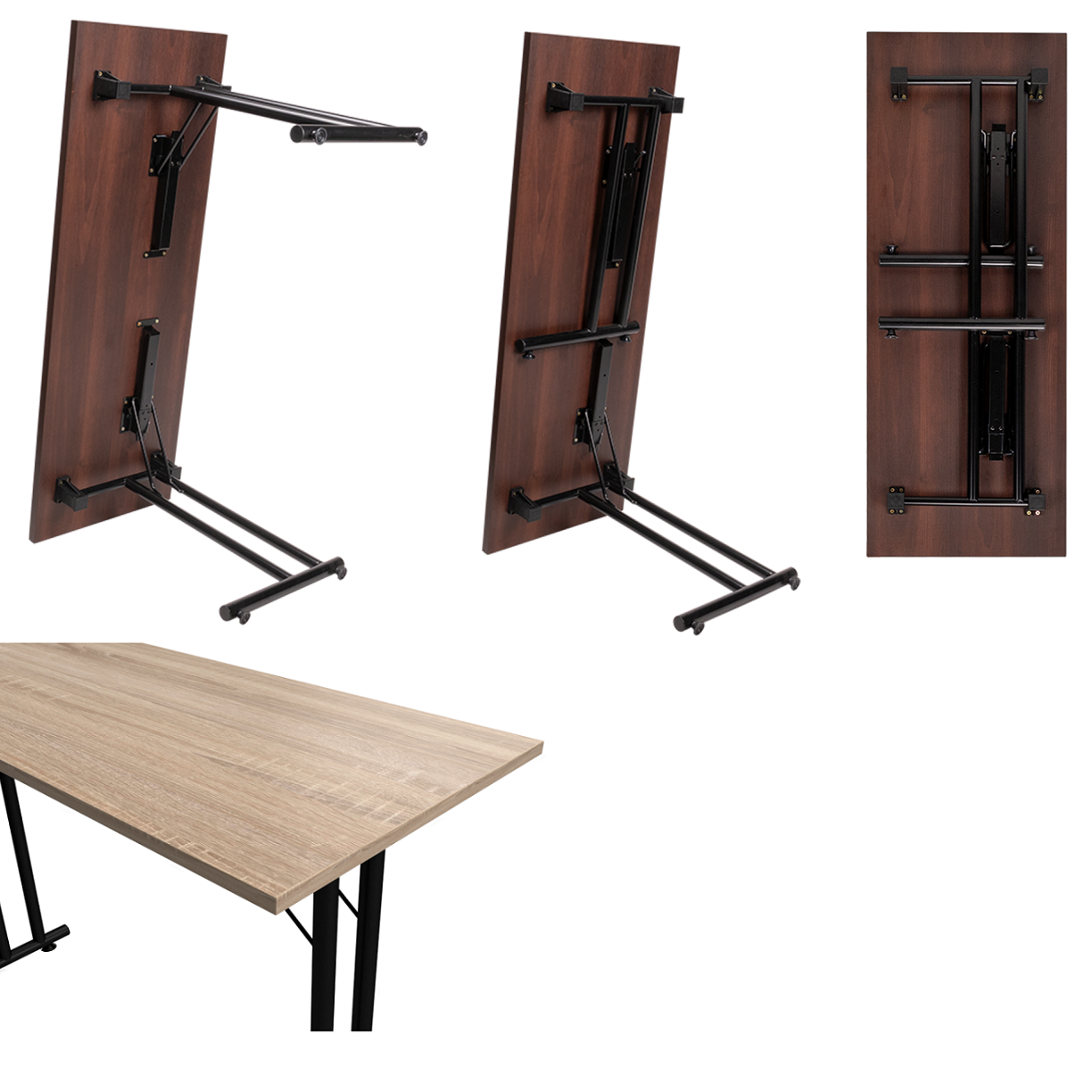 Fällbara konferensbord L 160 cm FOLD-L BL - bordsskiva 28mm - 2