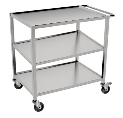 Bordsvagn serveringsvagn kantinvagn i rostfritt serie Gastro - 3