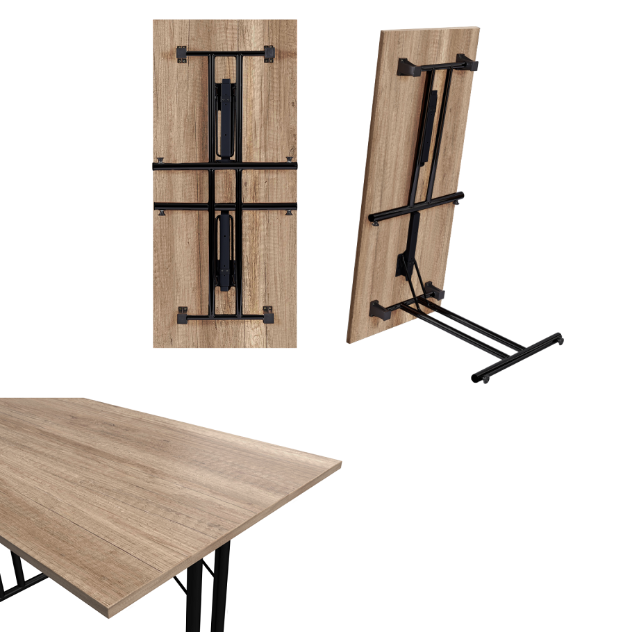 Fällbara konferensbord L 160cm FOLD BL - bordsskiva 28mm  - 2
