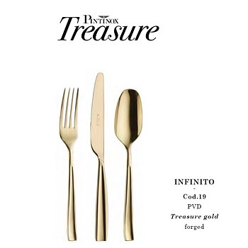 Bestick INFINITO PVD Treasure gold forged - Cod.19 