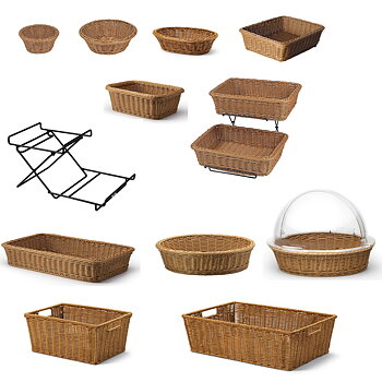 Brödkorg i Brun Polypropylene
