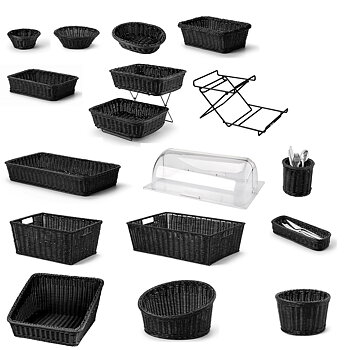 Brödkorg i Svart Polypropylene