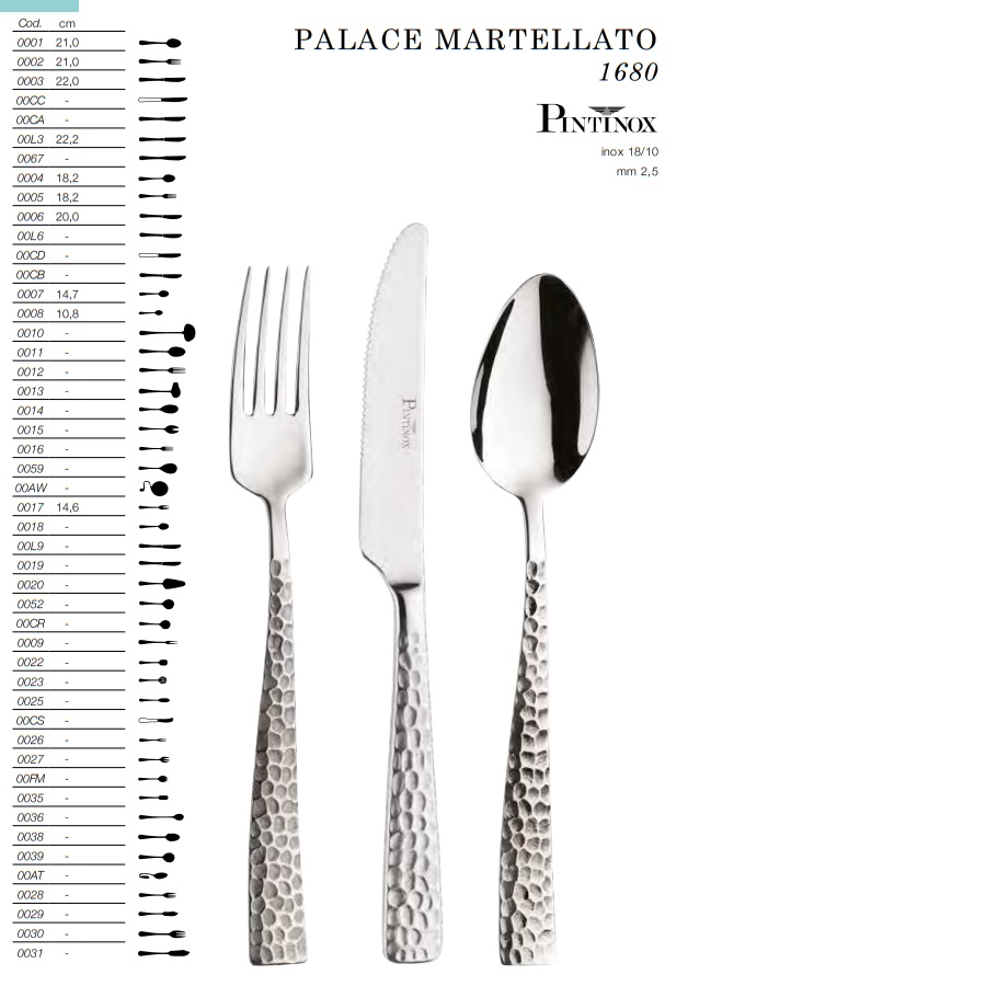 Bestick Palace Martellato Pinti Inox 1680- - 2