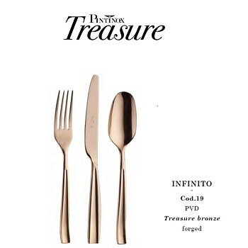 Bestick INFINITO PVD Treasure bronze forged - Cod.19 