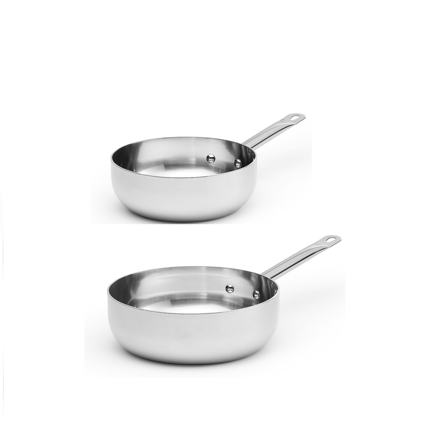 Sauteuse 3 skikt Rostfritt Patina