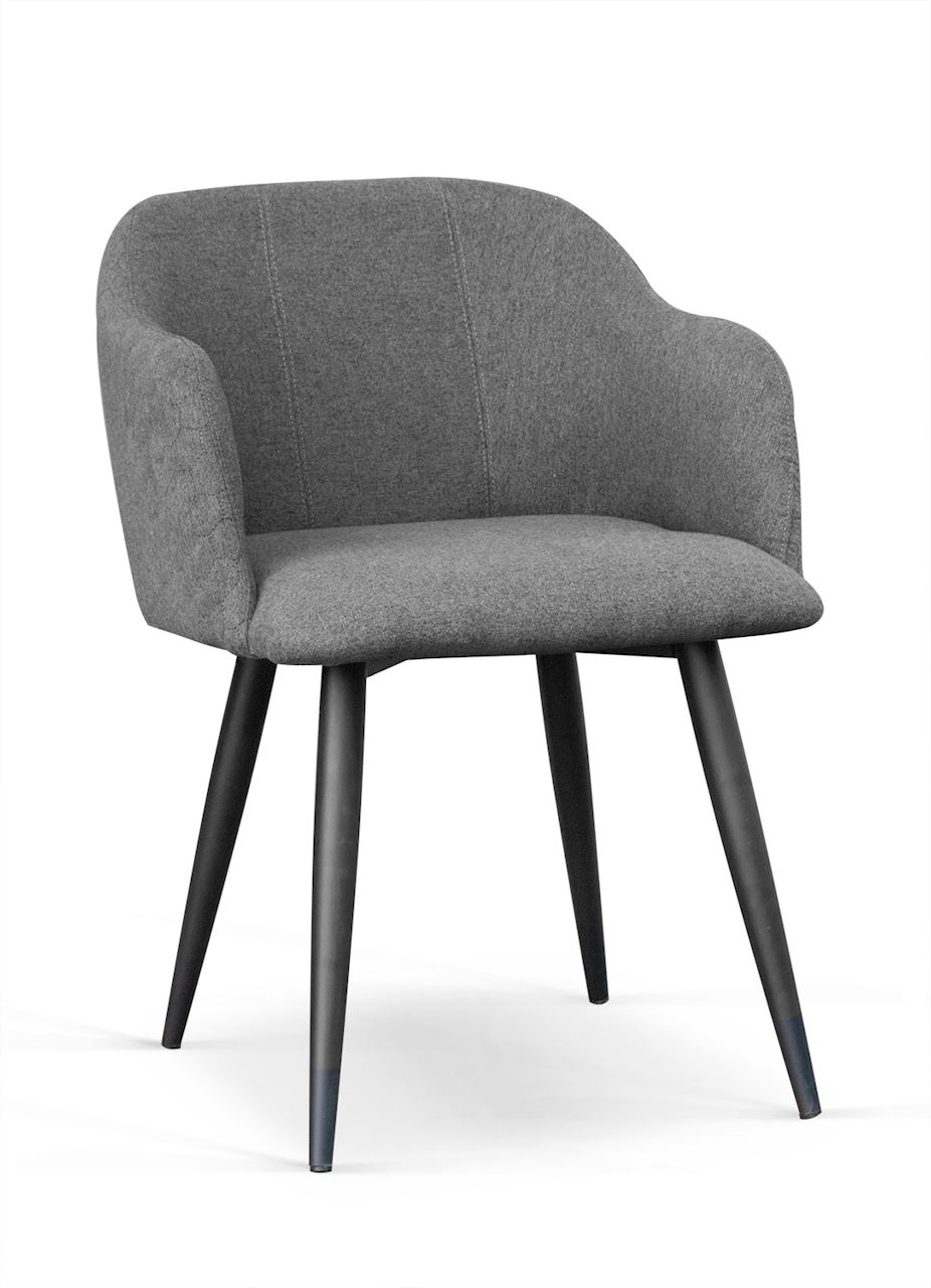 Stol Dino med svarta ben i metall - 6
